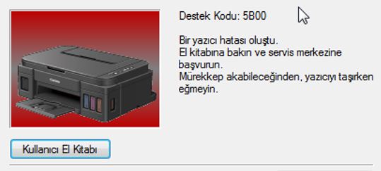 Canon 5b00 Hatası Çözümü ve Nedenleri