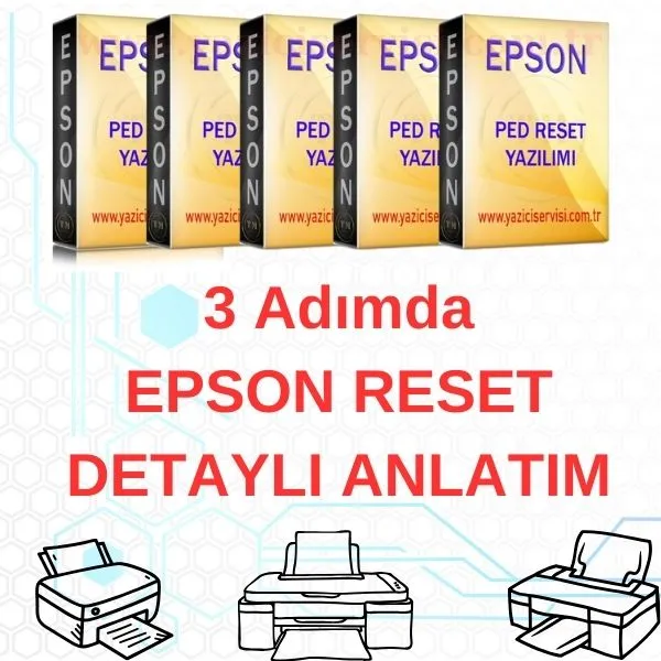 3 adımda epson reset