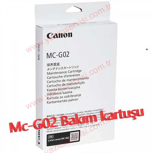 Canon G2460 Destek Kodu 1726 Hatası Çözümü MC-G02 Bakım Kartuşu