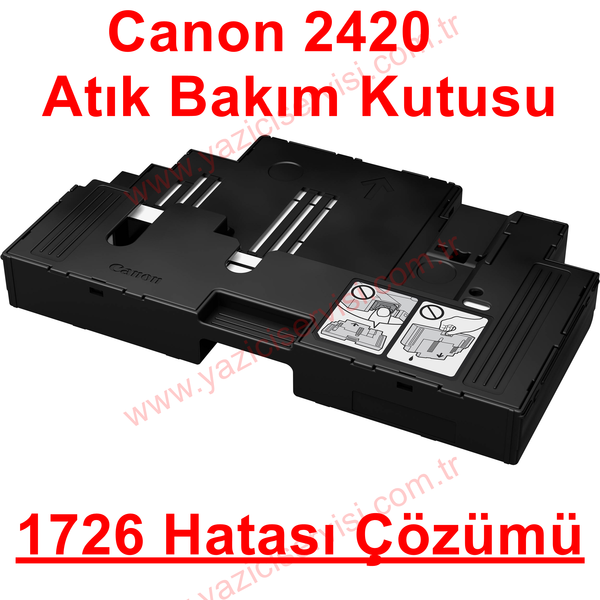 Canon G2420 Destek Kodu 1726 Hatası Çözümü MC-G02 Bakım Kartuşu