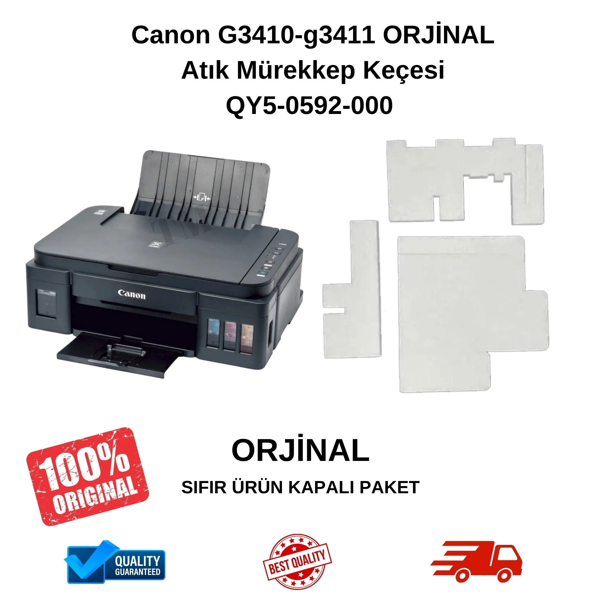 Canon G3410-G3411 Orjinal Atık Mürekkep Keçesi (Bakım Pedi)