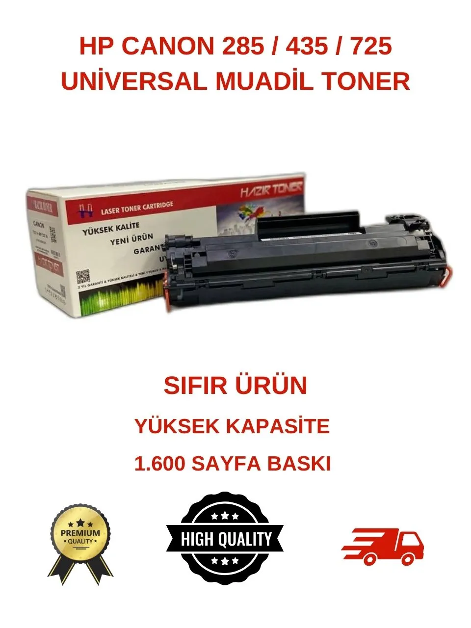 HazırToner-HP 285A Muadil Toner