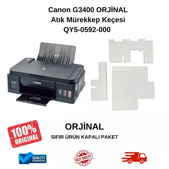 Canon G3400 Orijinal Atık Mürekkep Keçesi | %100 Orjinal Bakım Pedi